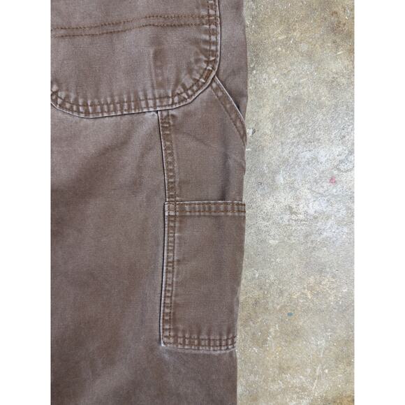 Dickies Carpenter Pants Men’s 40x32 Brown Utility Workwear Relaxed Fit - Picture 10 of 14